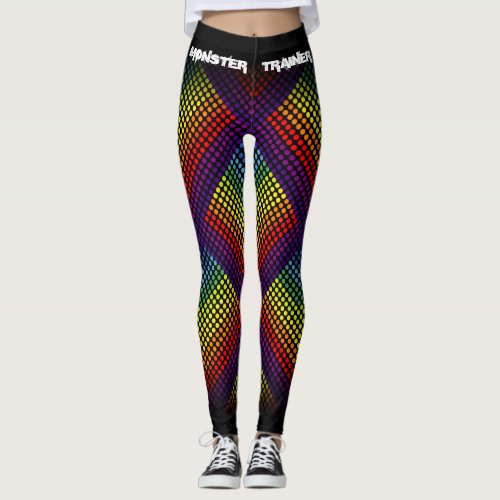 Polkadot Rainbow Your Text  Your Color Leggings