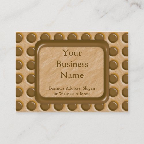 Polkadots - Chocolate Peanut Butter Business Card