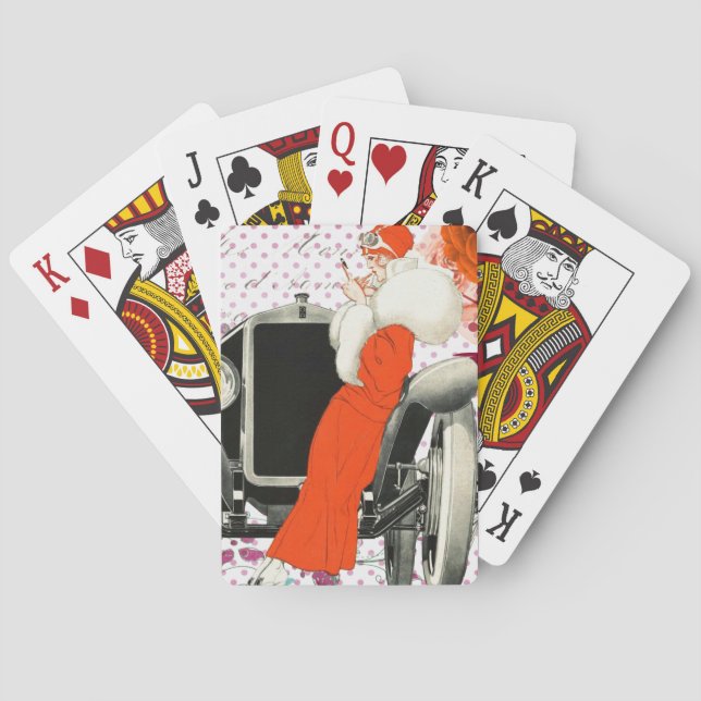 polkadots flapper poker cards (Back)