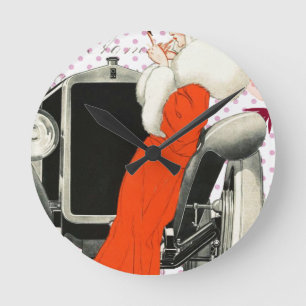 polkadots flapper round clock