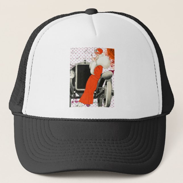 polkadots flapper trucker hat (Front)