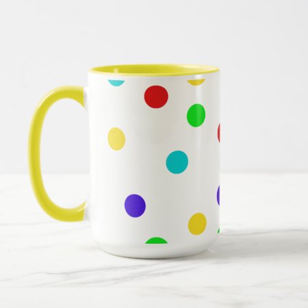 Polkadots Fun Colorful Mug