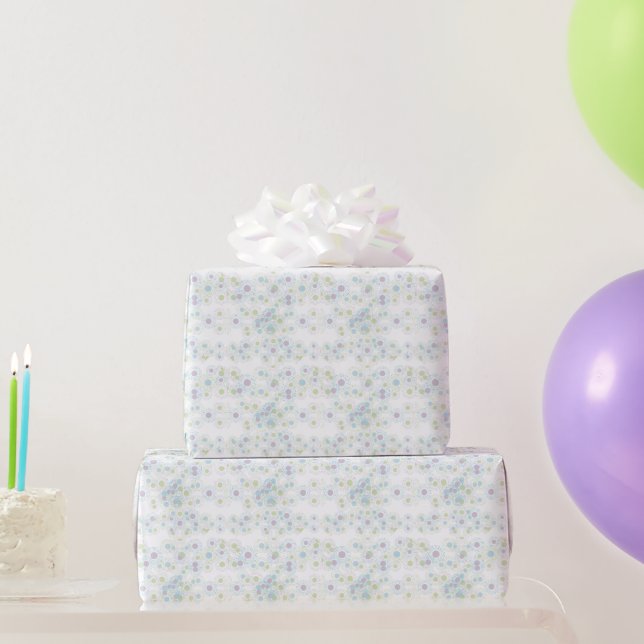 Polkadots in Pastel Colors Baby Shower Wrapping Paper (Party Gifts)