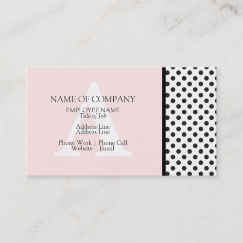 BusinessCards With Monograms  Profile Cards Business Card Template