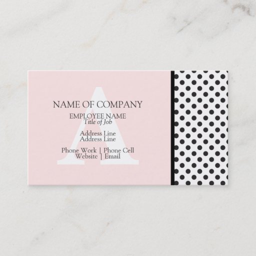Customizable BusinessCards With Monograms  Profile Cards Business Card Template
