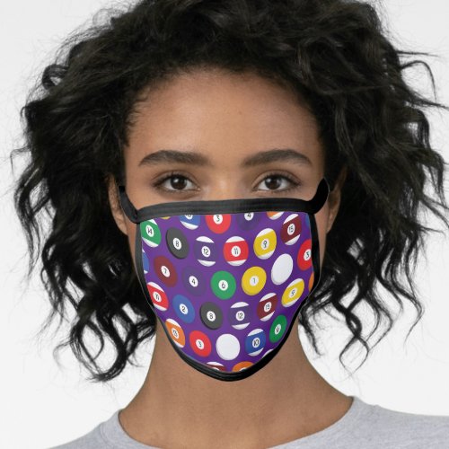 Poll Billiard Balls Bar Games Face Mask