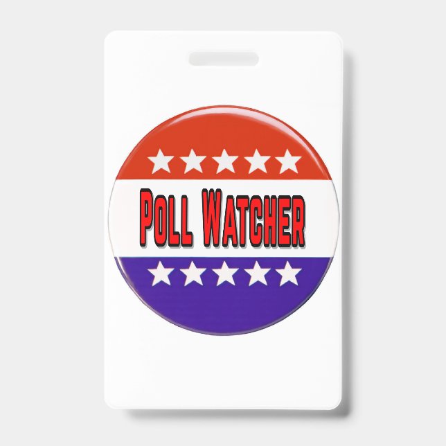 Poll Watcher Badge (Front)
