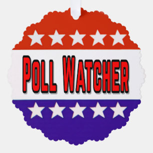 Poll Watcher Ornament Card