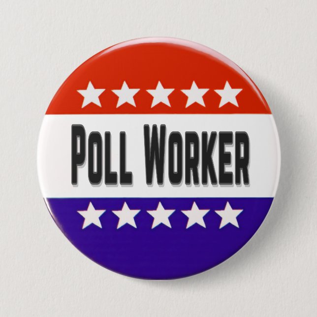 Poll Worker Button (Front)