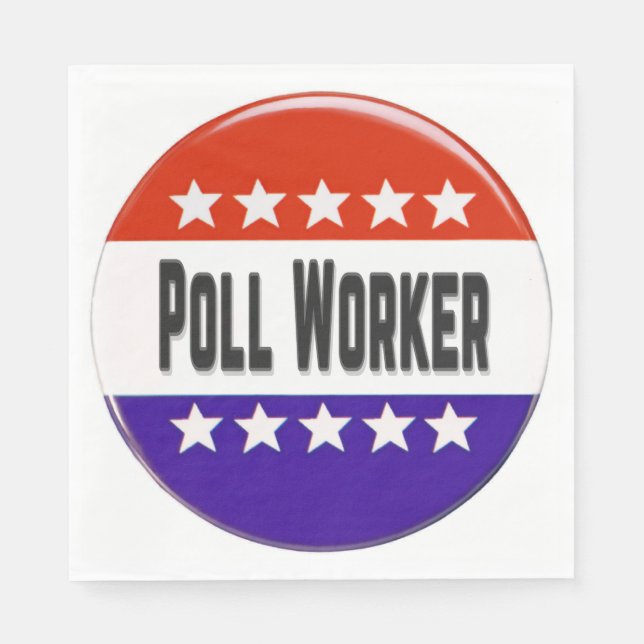 Poll Worker Napkins (Front)