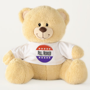 Poll Worker Teddy Bear
