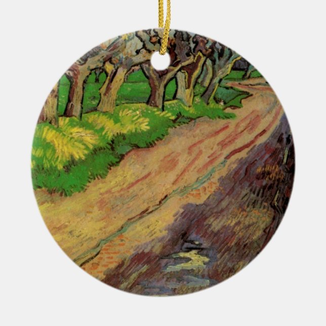 Pollard Willows by Vincent van Gogh Ceramic Ornament (Front)