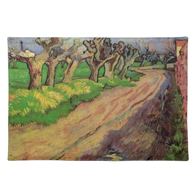 Pollard Willows by Vincent van Gogh Cloth Placemat (Front)