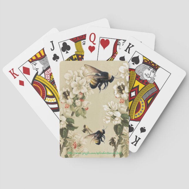 "Pollen Gathering" Poker Cards (Back)