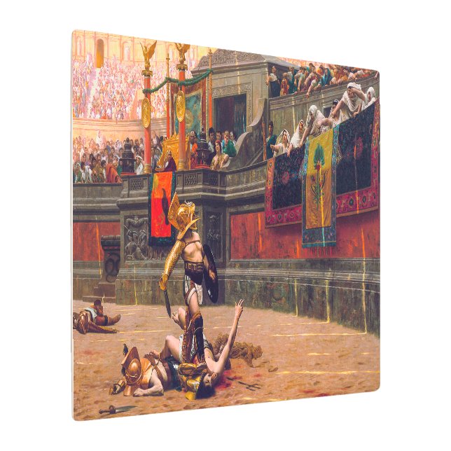 Pollice Verso | Jean-Léon Gérôme | Metal Print (Angled)