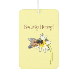 Pollinating Bumble Bee on a Flower Customized Air Freshener