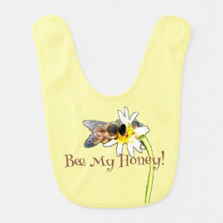 Pollinating Bumble Bee on a Flower Customized Baby Bib