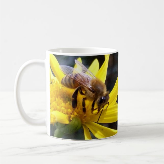 Pollinating honey bees mug (Left)