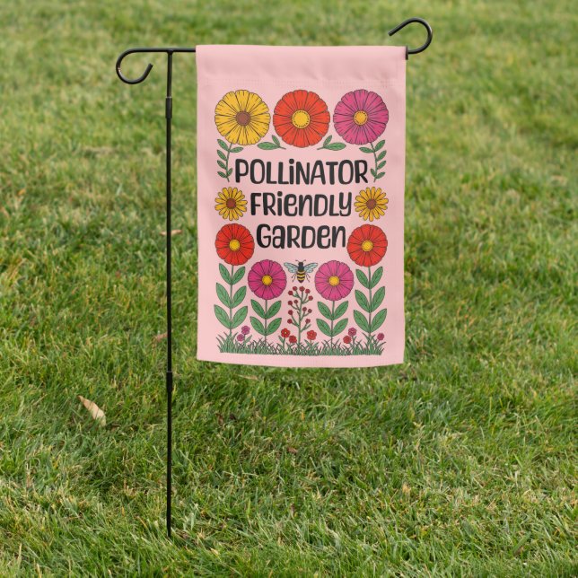 Pollinator Friendly Garden Flag (In SItu)