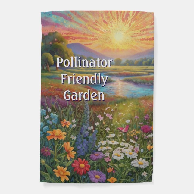 Pollinator Friendly Garden Flag (Front)