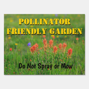 Pollinator Friendly Garden Sign