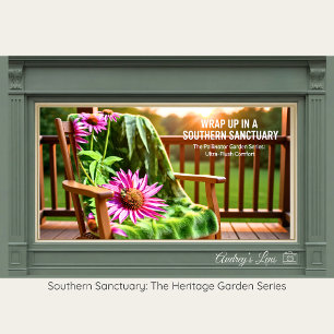 Pollinator Garden Floral Soft Fleece Throw Blanket