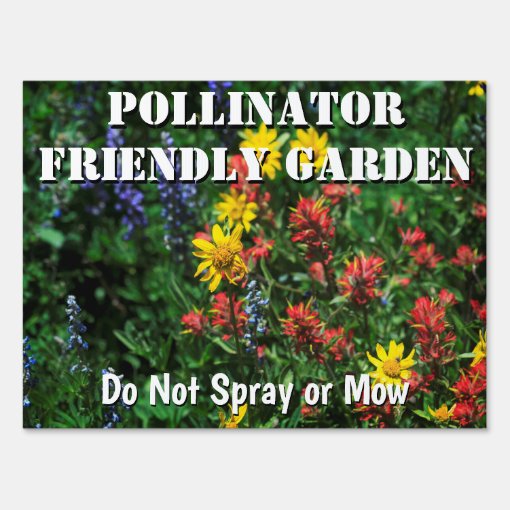 Pollinator Garden Sign | Zazzle