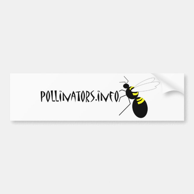 pollinators.info bumper sticker 2 (Front)