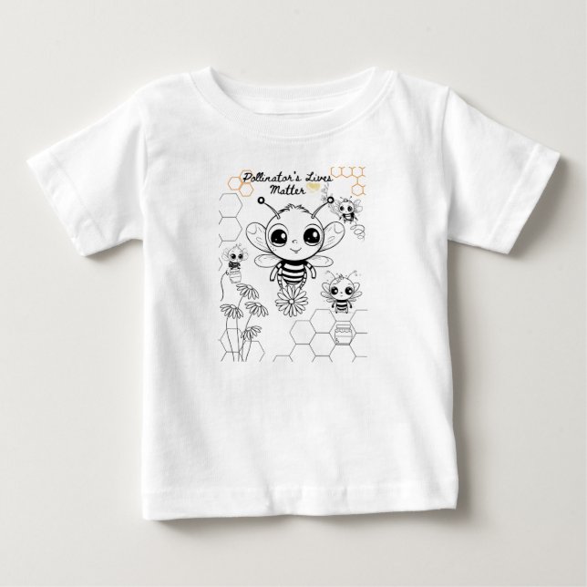 Pollinator's Lives Matter Baby T-Shirt (Front)