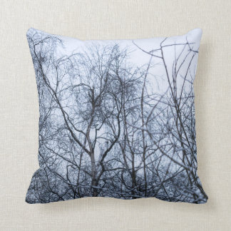 Pollock Branches Throw Pillow