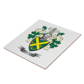 Pollock Family Crest Coat of Arms Tile