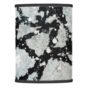 Pollock Style Stains Concrete Urban Grey & Black Lamp Shade