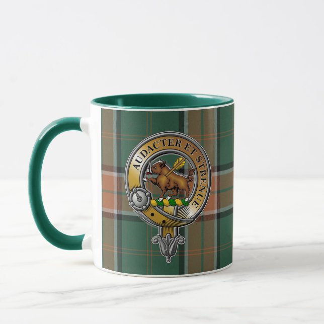 Pollock Tartan & Badge Mug (Left)