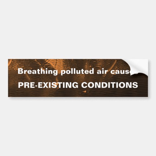 Polluted Air Bumper Sticker