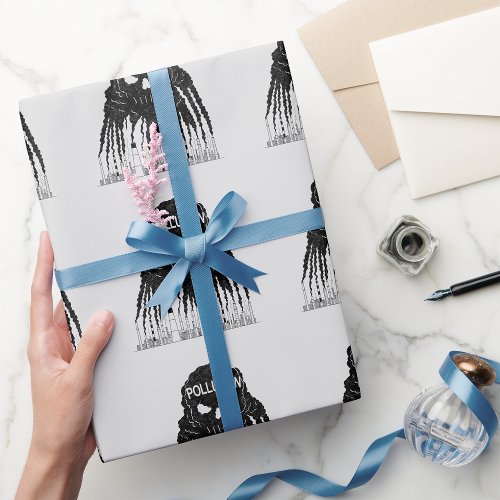 Pollution Cloud Monster Wrapping Paper