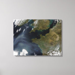 Pollution off France Canvas Print