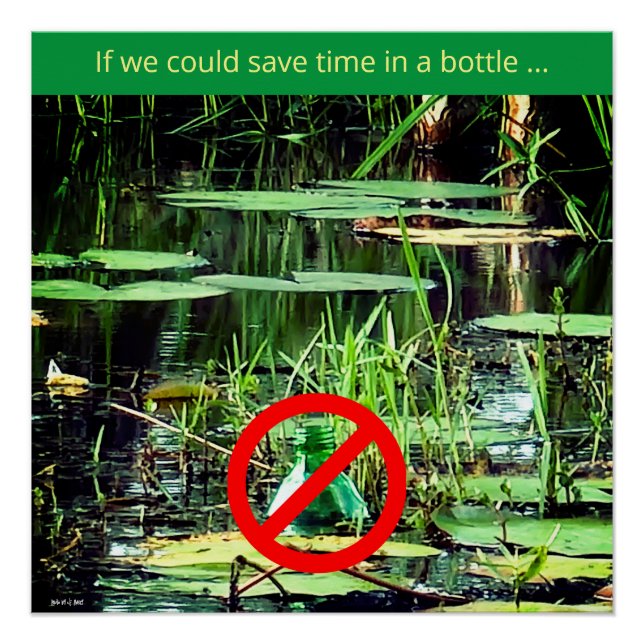 Pollution / Wildlife / Earth Day / Pond Poster (Front)