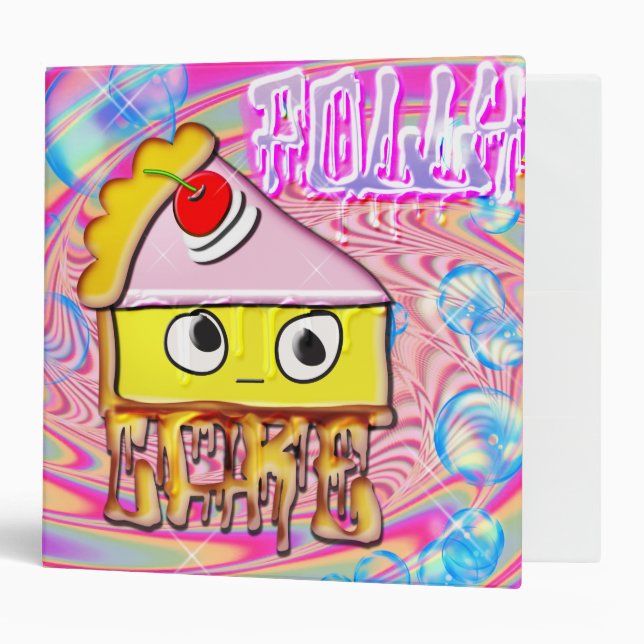 Polly Cake - Tortina - 3 Ring Binder (Front/Inside)