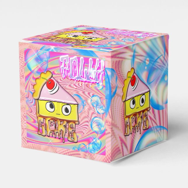 Polly Cake - Tortina - Favor Boxes (Front Side)