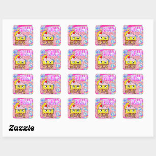 Polly Cake - Tortina - Square Sticker