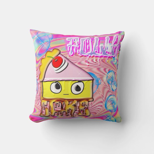 Polly Cake - Tortina - Throw Pillow (Front)