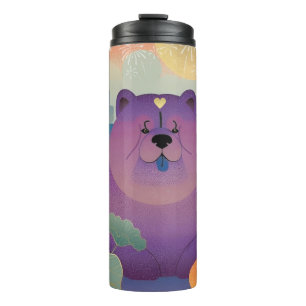 POLLY PLUM chow dog Thermal Tumbler