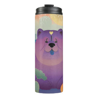 POLLY PLUM chow dog Thermal Tumbler