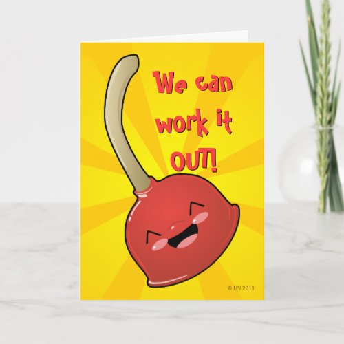 Polly Plunger Greeting Card