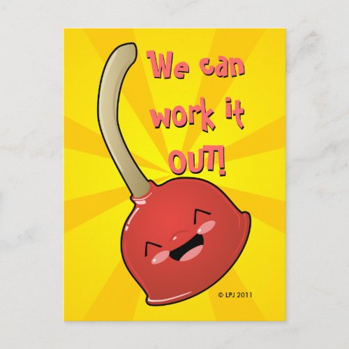 Polly Plunger Postcard