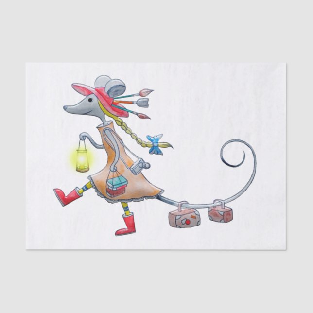 Polly the Mouse II Kids Tissue Paper (Front)