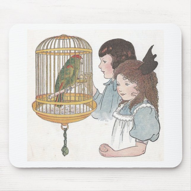 Polly the Parrot Mouse Pad (Front)