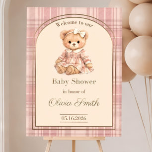 Polo Baby Shower Welcome Sign, Preppy Girl Baby  Foam Board