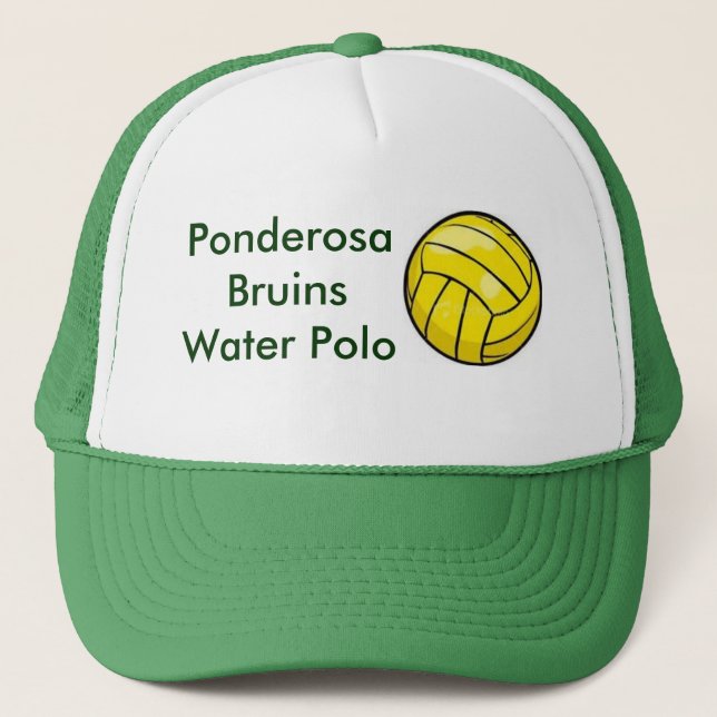 polo ball, Ponderosa Bruins Water Polo Trucker Hat (Front)
