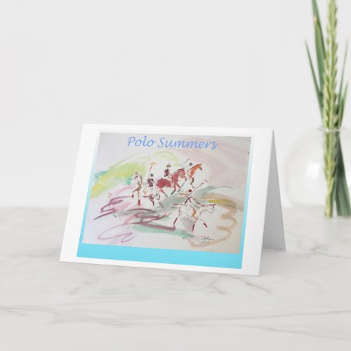 Polo blank greeting Card wenvelope